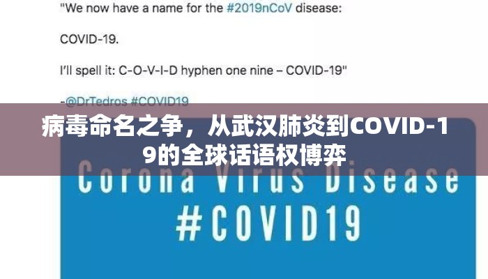 病毒命名之争，从武汉肺炎到COVID-19的全球话语权博弈