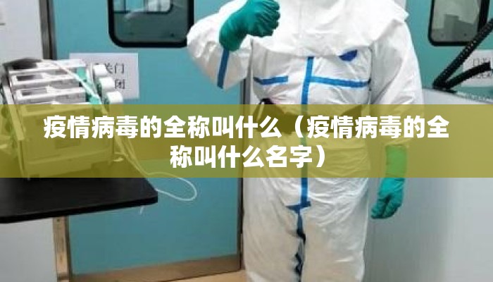疫情病毒的全称叫什么（疫情病毒的全称叫什么名字）