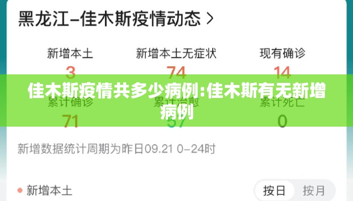佳木斯疫情共多少病例:佳木斯有无新增病例