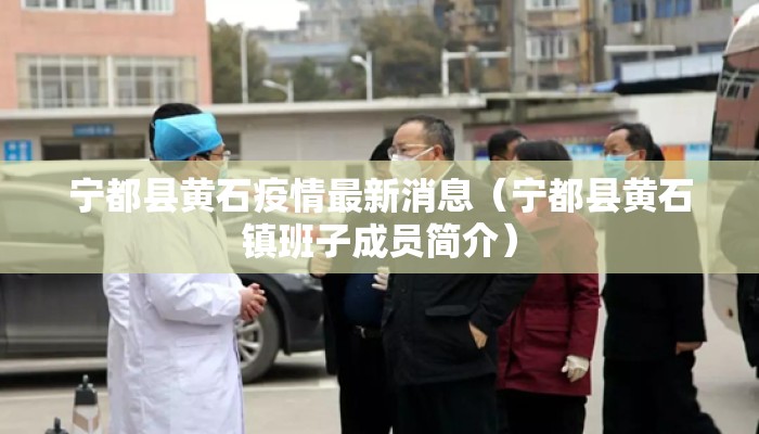 宁都县黄石疫情最新消息（宁都县黄石镇班子成员简介）