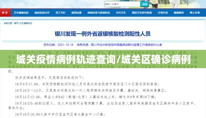 城关疫情病例轨迹查询/城关区确诊病例