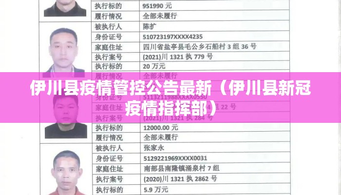 伊川县疫情管控公告最新（伊川县新冠疫情指挥部）