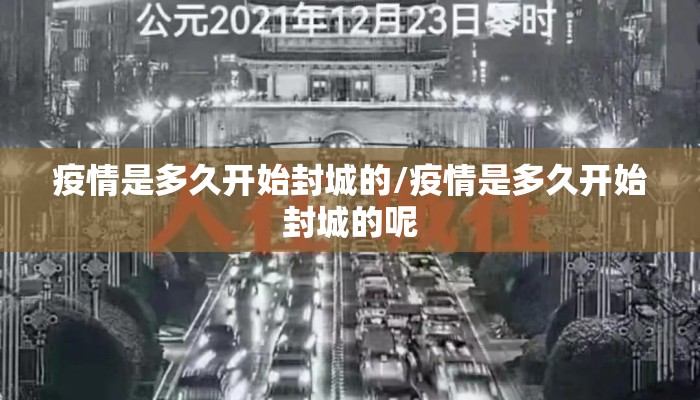 疫情是多久开始封城的/疫情是多久开始封城的呢