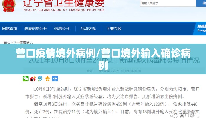 营口疫情境外病例/营口境外输入确诊病例