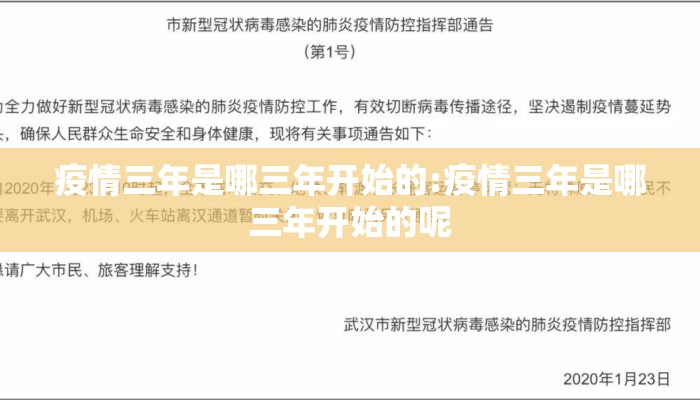 疫情三年是哪三年开始的:疫情三年是哪三年开始的呢